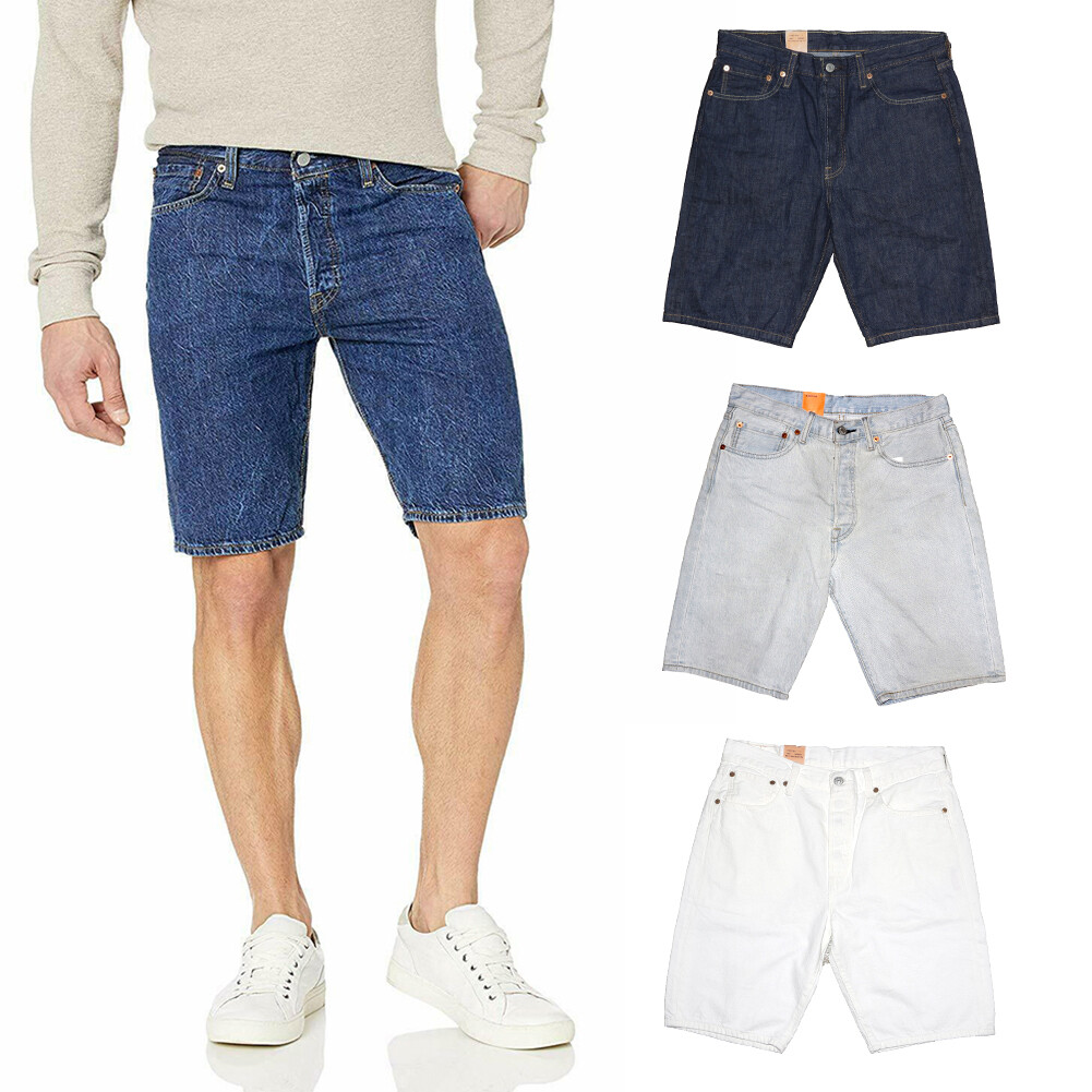 Джинсовые шорты Levis Mens 501 Джинсовые шорты с прямыми штанинами и ширинкой на пуговицах 100% хлопок
