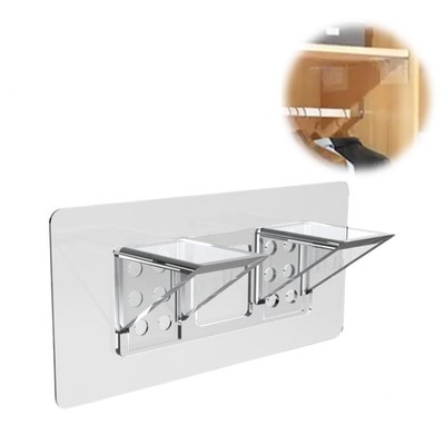 1/6/12Pc Self Adhesive Shelf Rack Support Pegs Layered Partition Support B2C5