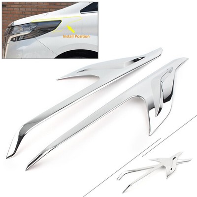 For Toyota Alphard 2016-2020 2019 Headlight Front Light Lamp Cover Molding Trims
