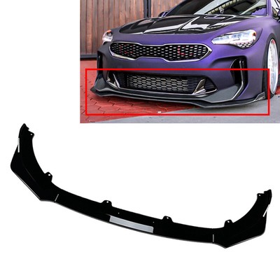 US Front Bumper Spoiler Splitter Lip For Kia Stinger GT 2018-2023 Matte Black