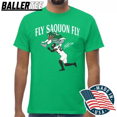 Philadelphia Eagle Shirt Football Fly Saquon Fly Jump Saquon Barkley T-Shirt