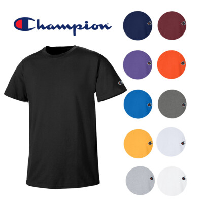 Champion Мужская спортивная одежда T425 с коротким рукавом Tag Free Workout Gym T Shirt