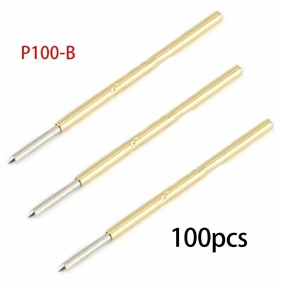 100x Dia 0.68mm-2.36mm Multiple Types Spring Test Probe Pogo Pin Receptacle Tool