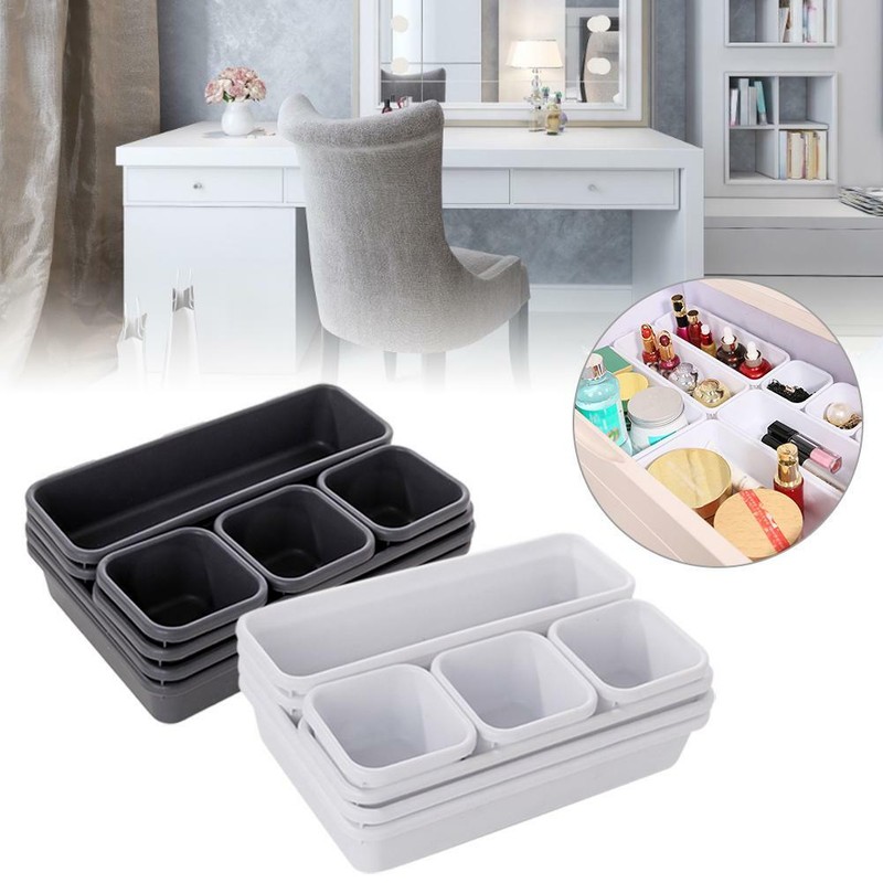 8 Piece Drawer Organiser Desk Drawer Tidy Jewellery Clothing