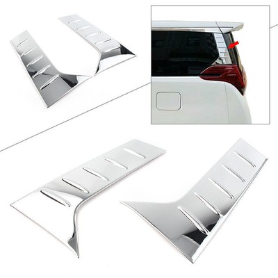 For Toyota Alphard Vellfire 2016 - 2019 C-Pillar Molding Cover Trims Chrome cl