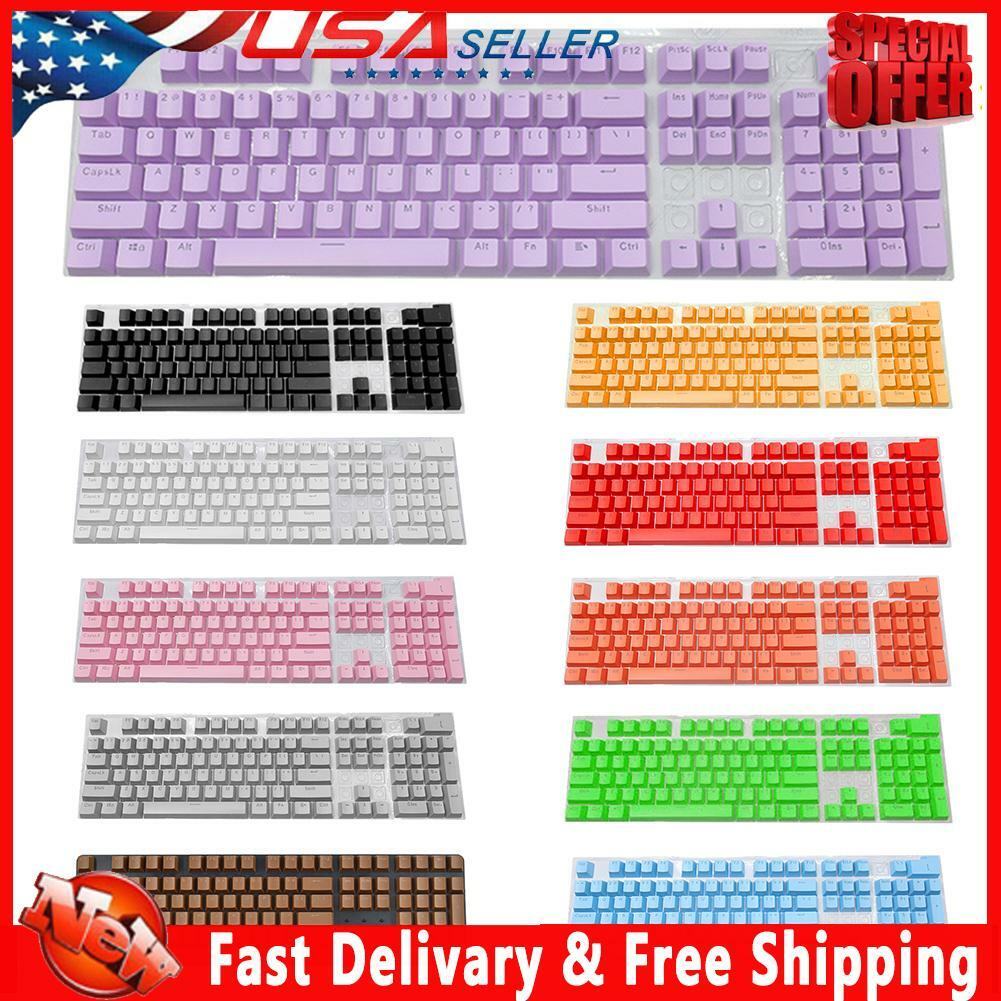 104pcs Universal Mechanical Keyboard Keycaps PC Laptop Bakclit Key Cap Set #MY