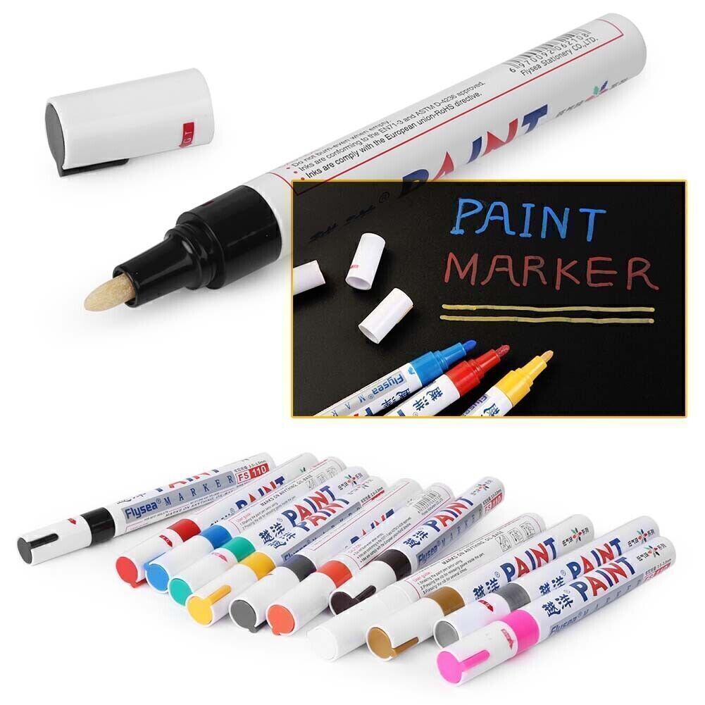 1pcs Waterproof Permanent Paint Marker Pen Car Tyre Tire Tread Rubber Metal
