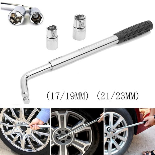 Car Wheel Lug Wrench Standard Sockets Telescoping Extendable Tire Nut
