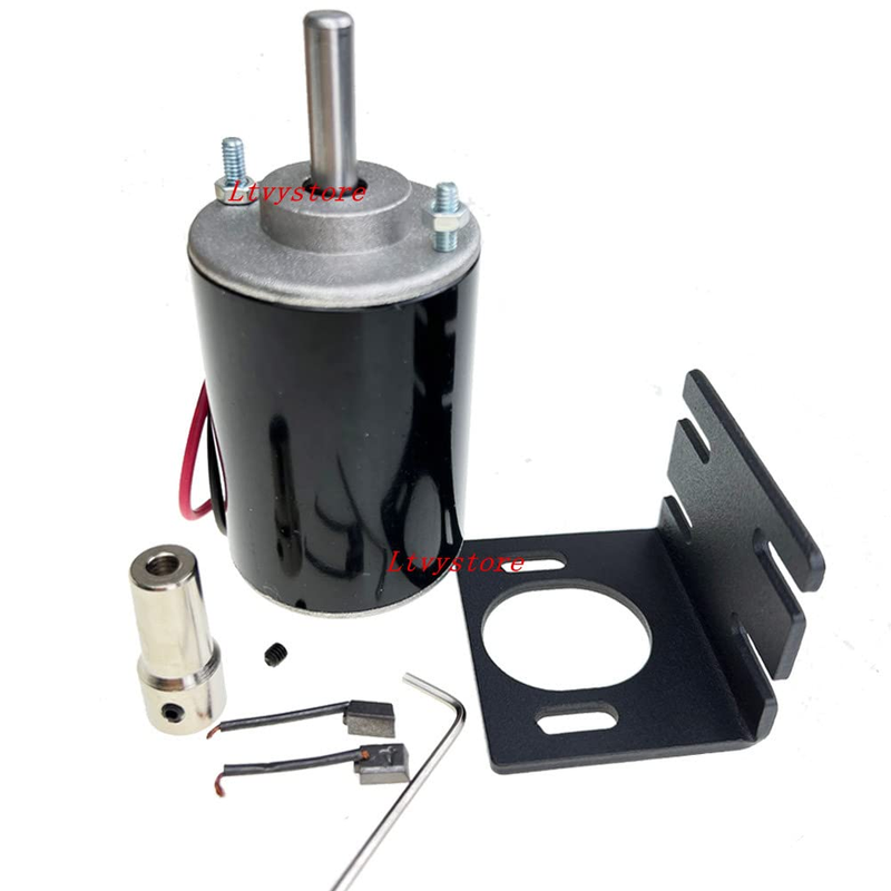 12V Permanent Magnet DC Motor, 30W 3500RPM High Speed CW/CCW