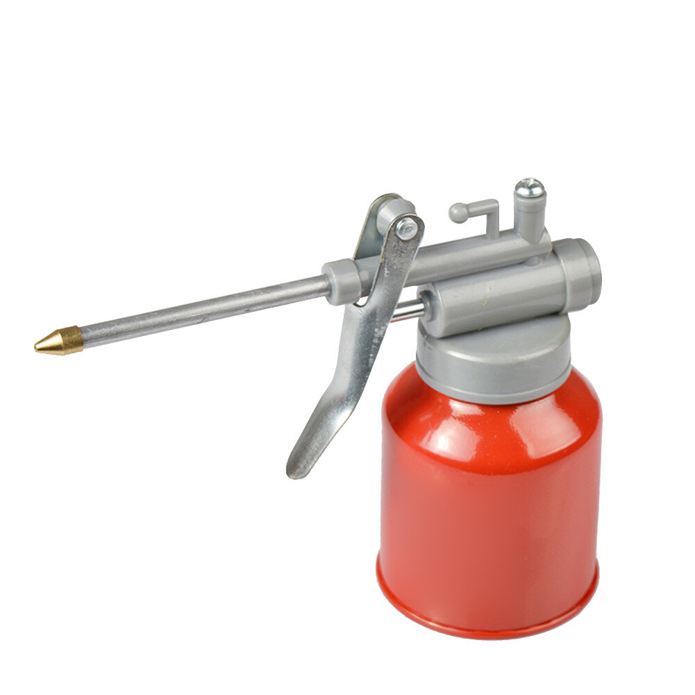 Pump Can 250ml High Pressure Metal Oiler With Copper Spout Car Maintenance