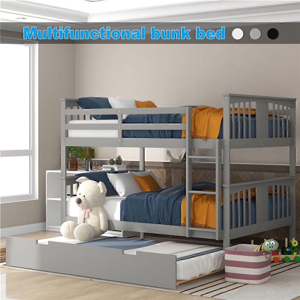Bunk Platform W/ Trundle & Detachable To 2 Beds