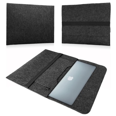 Sleeve Hülle Apple MacBook 12 Zoll Tasche Dunkelgrau Notebook Filz Cover Case 