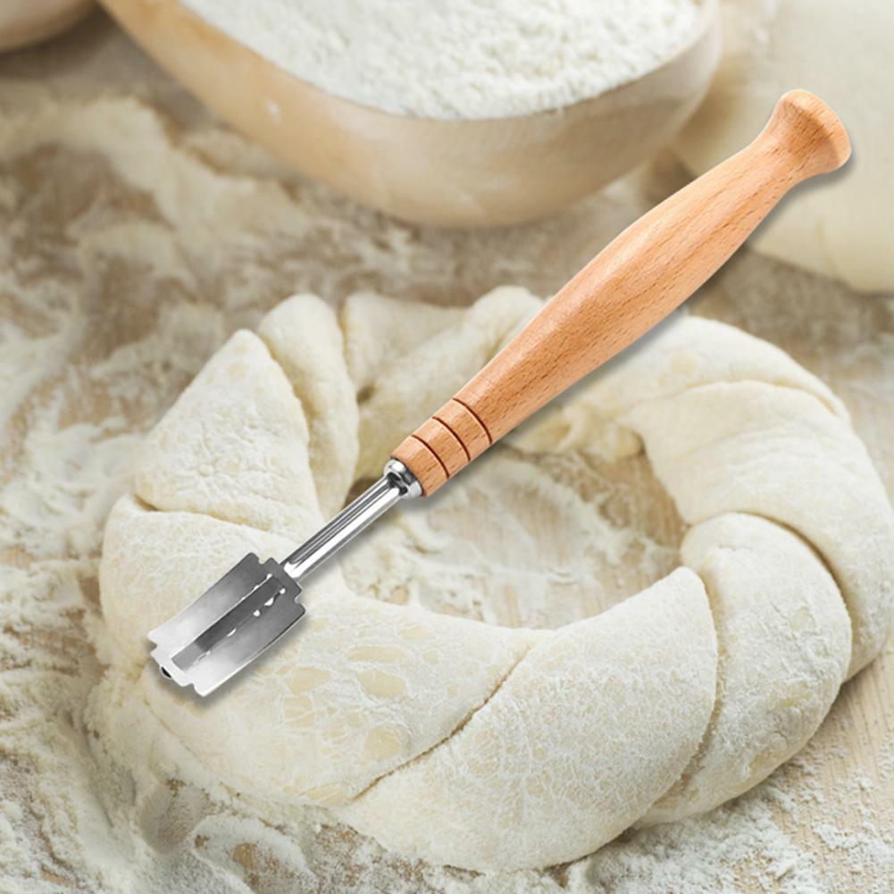 Bread Bakers Slashing Dough Making Curved Razor Cutter Tool Baking N2W5