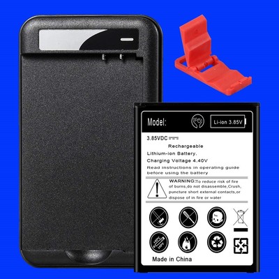 3in1 4670mA Displaceable Battery Desktop Charger for LG Stylo 3 Plus TP450 Phone