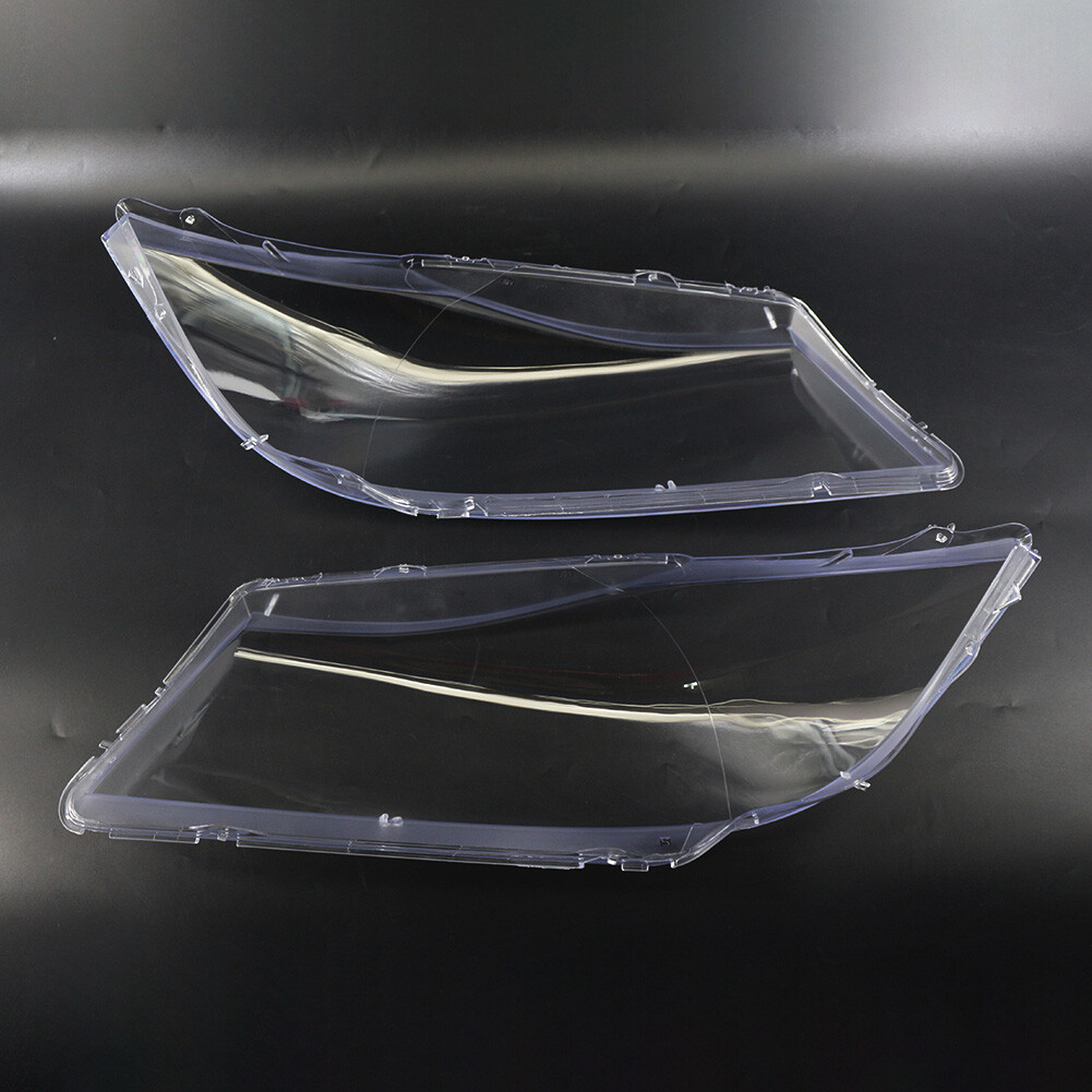 Front Headlight Lens Cover For BMW 3 Series E90 Sedan E91 Wagon 2005-08 Pair Car
