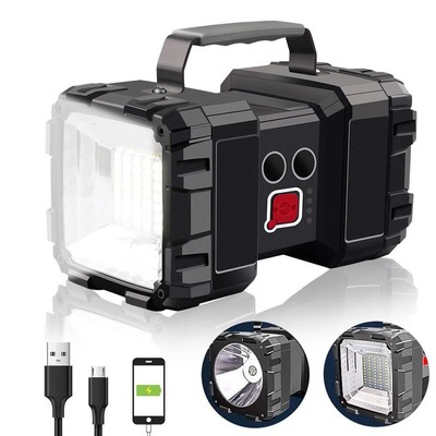 Rechargeable Flashlight LED Spotlight Flashlight 10000 Capacity 1200LM 20h U