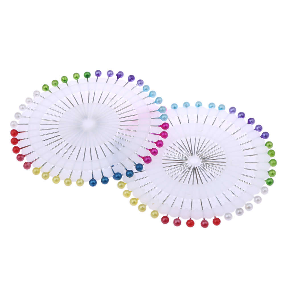 80pz Aghi Da Cucito Ago Colorate Spilli Con Punte Perla Sartoria Accessori dfh