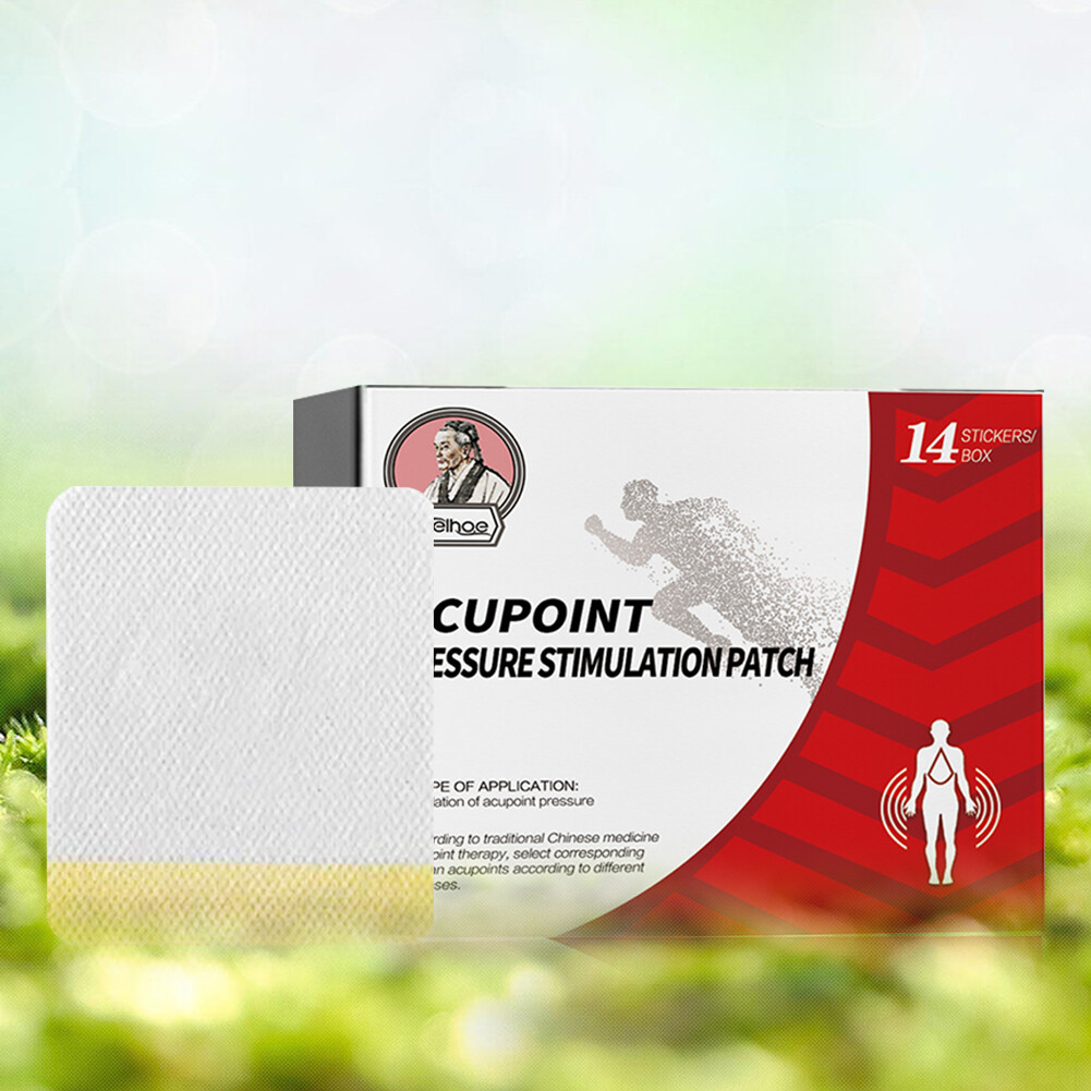 14Pcs Acupoint Pressure Stimulation Patch Promote Blood Circulation Foot Patch