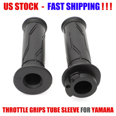 Black Throttle Tube Handle Bar Grip Casing Sleeve For Yamaha YZF R1 R1M R1S R6
