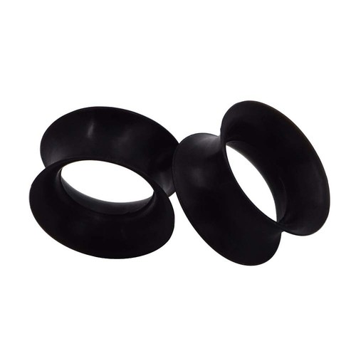 ULTRA THIN SKINS TUNNELS-Silicone Ear Skins-Ear Gauges-Soft Ear plugs-PAIR