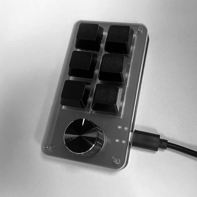 New Gaming Programming Macro pad Custom Knob Mechanical RGB Keyboard Mini Button