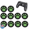 10 Pieces Thumb Grip Replacement for Cute Black Cat Claw Design Soft Silicone Analog Stick Thumb Cover, Joystick Compatible with Lite(Green)