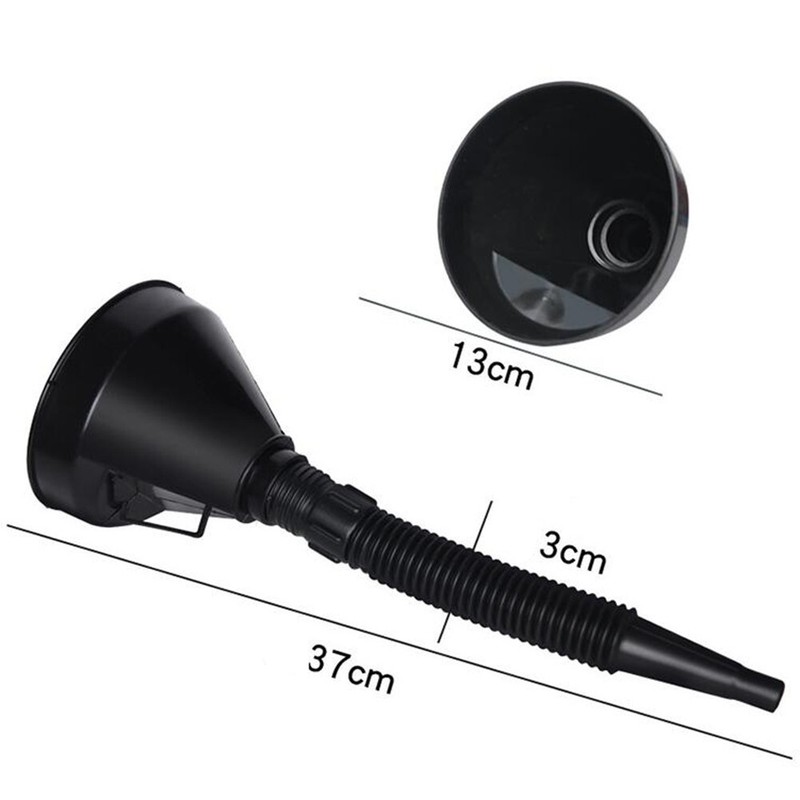 Flexible Large Funnel Oil Water Gas Fuel Spout Funnel for Car Motorcycle Boat 