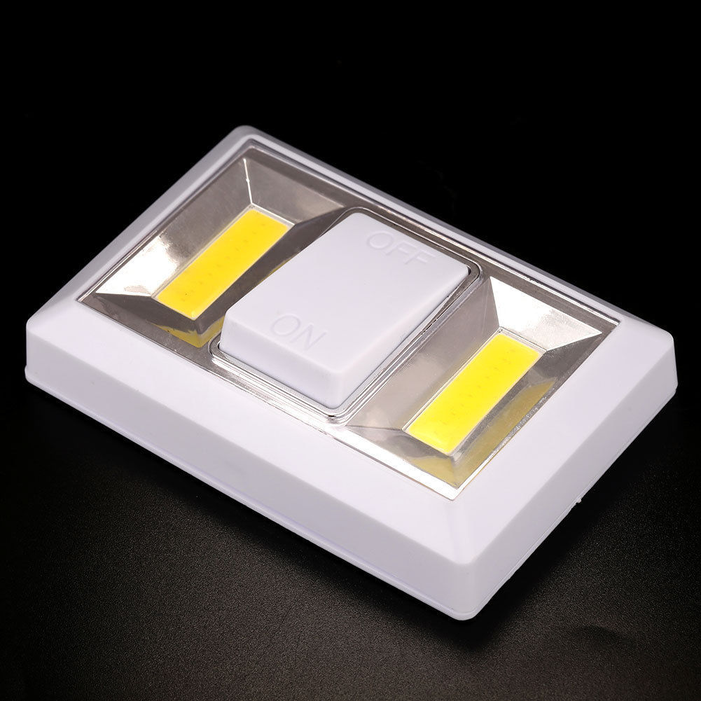 Luce 2 Led Cob TeKone Interruttore 3W Magnetica Batterie Armadio Emergenza hsb