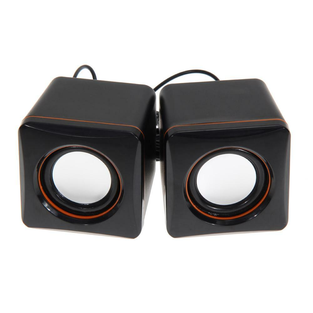 USB 3.5mm Mini Stereo Music Speaker Subwoofer for Laptop Notebook Desktop Tablet