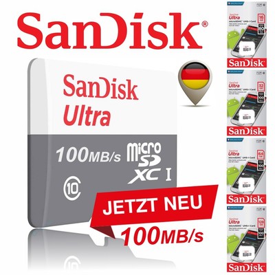 SanDisk ULTRA micro SD Speicherkarte Original 16GB 32GB 64GB 128GB Memory Card