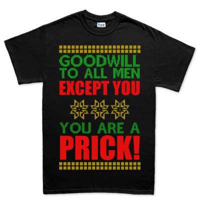 Christmas Xmas Goodwill Santa Ugly Sweater Mens T shirt Tee Top T-shirt