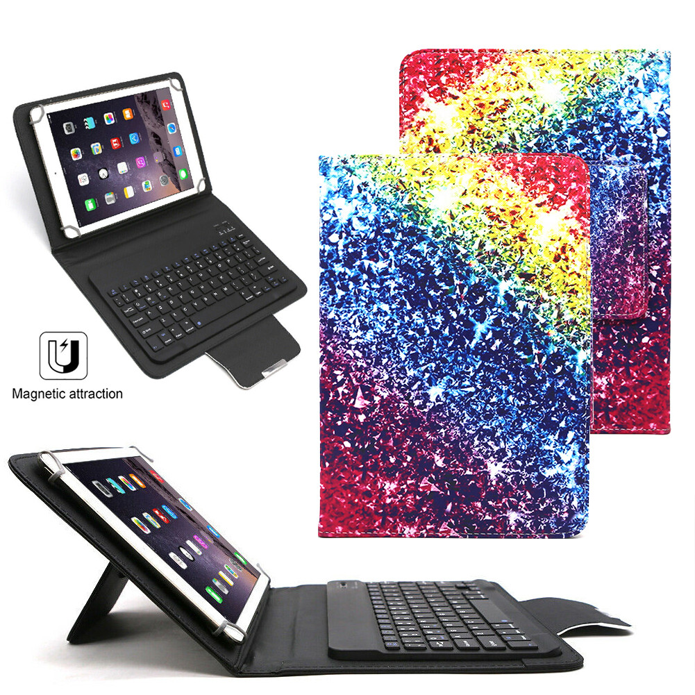 For Amazon Kindle Fire HD 8 8" inch Tablet Keyboard Printed Leather Case Cover