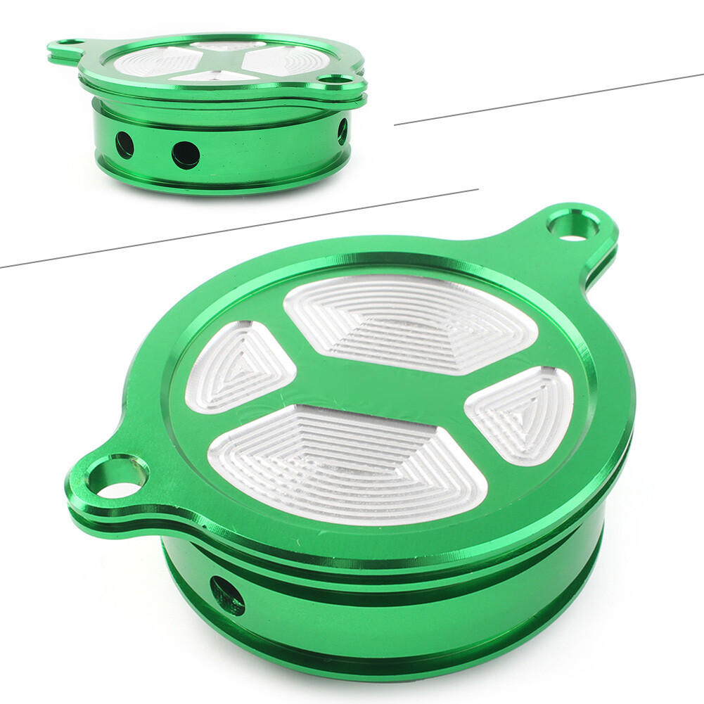 Filter Cover Cap For Kx450 450f 2006-2015 Klx450r 2008-15 Dirt Bike Green Us