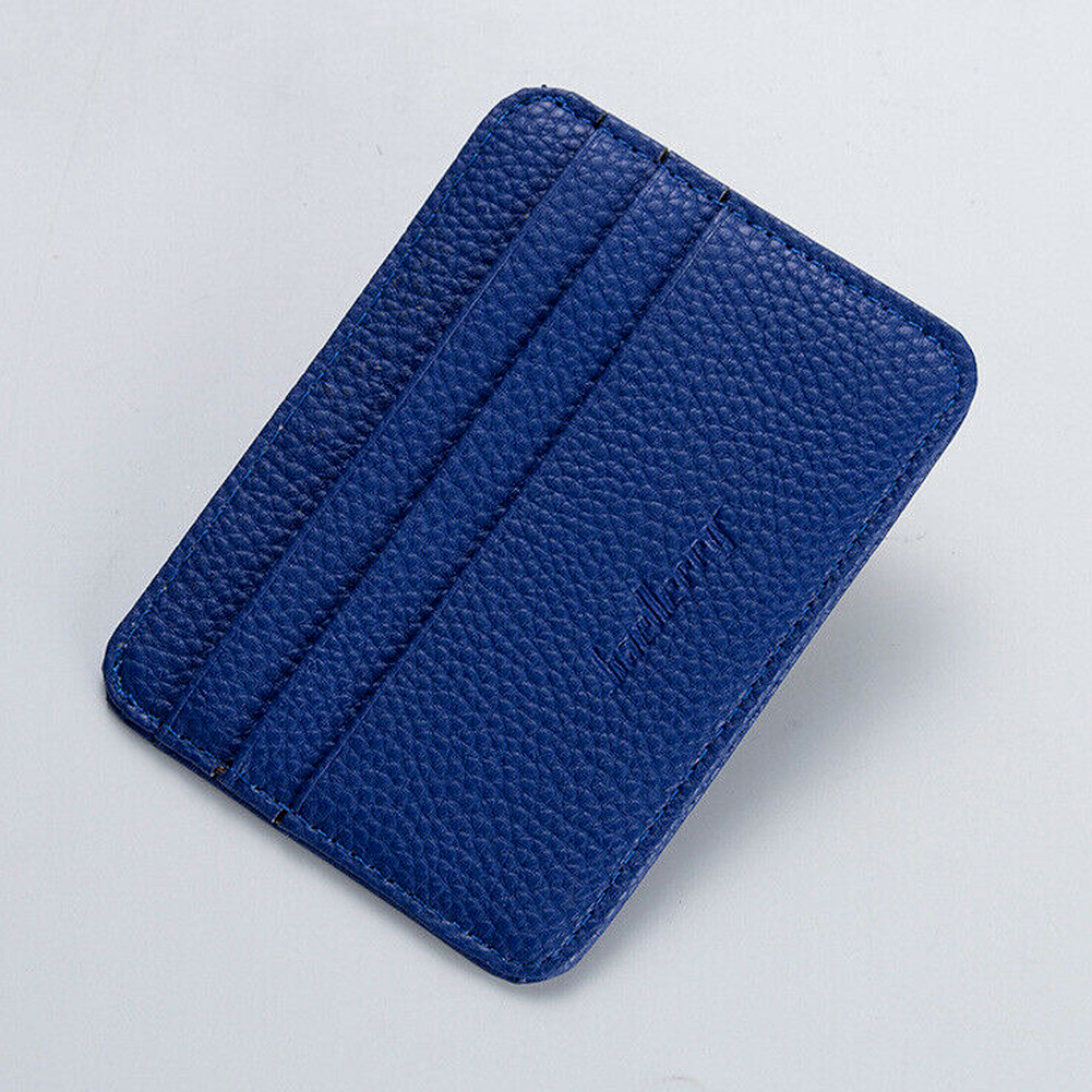 Men's Small Leather Wallet ID Credit Card Holder Slim Pocket Card Case USA Store