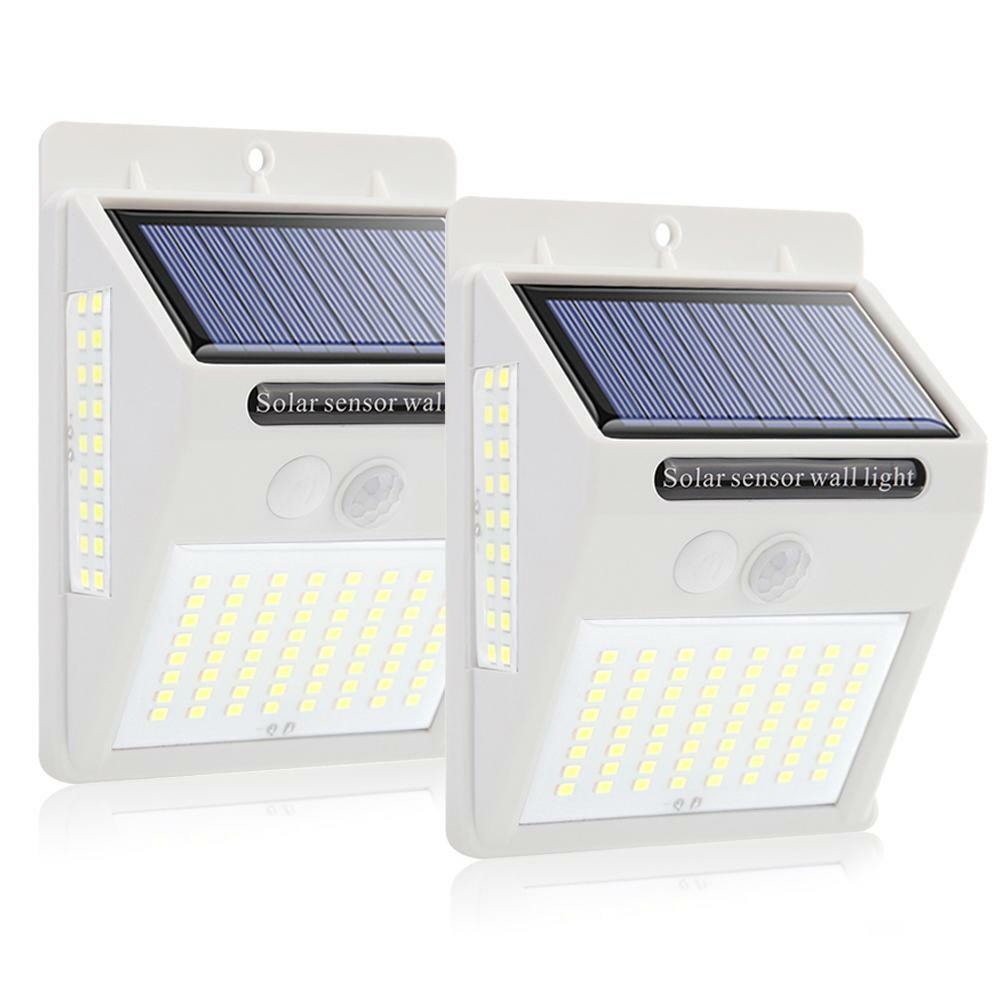 1/2/4x LED Solar Motion Sensor Wall Lamp Waterproof Garden Yard