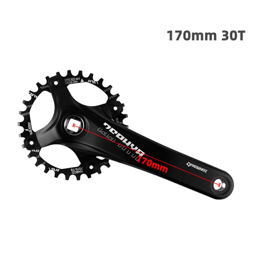 Prowheel Mountain Bike Crank 170 mm 30 T Sprocket 104BCD MTB Crankset Set