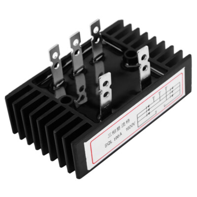 NEW SQL100A 1600V Three Phase Diode Bridge Rectifier AC to DC Black