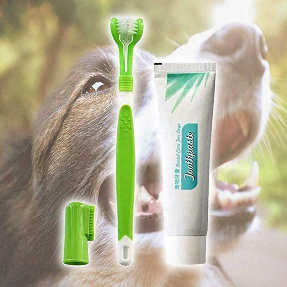 Weicher Finger Zahnbürste Haustier Hund Zahnreinigung Zahnpflege