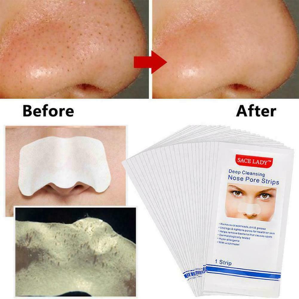 1/10Pcs Blackhead Acne Nasal Patch Nasal Mask Skin Nose Strips Cleaning H4Z6