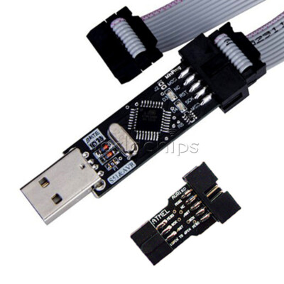 USBASP USBISP AVR Programmer USB +10 Pin Convert to Standard 6Pin Adapter Board