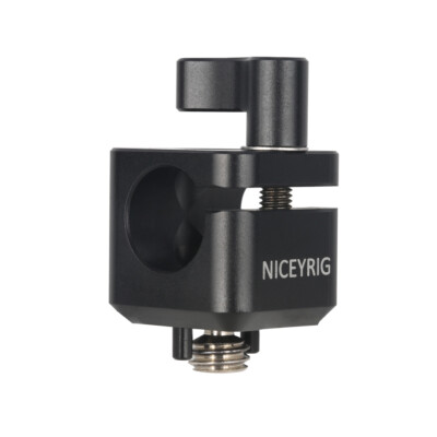 Niceyrig Arri Locating 15mm Rod Clamp with Cold Shoe Mount