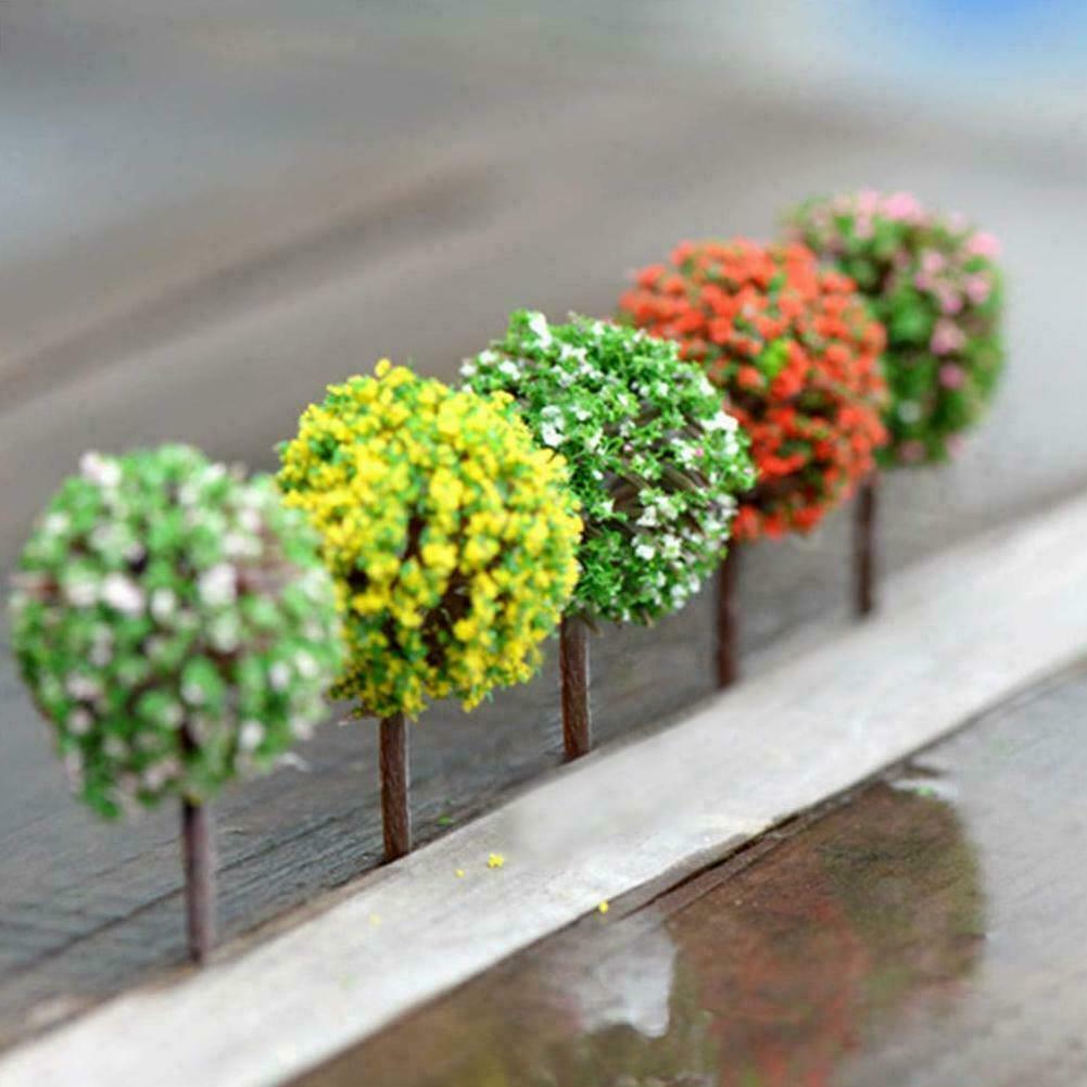 5Pcs Mini Tree Miniature Fairy Garden Micro Landscape Craft P7I6 Bonsai J9S9