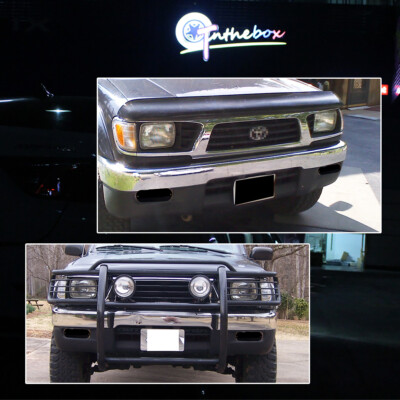 For 95-00 Toyota Tacoma Smoked Driver Passenger Turn Signal Lights Housings Kit