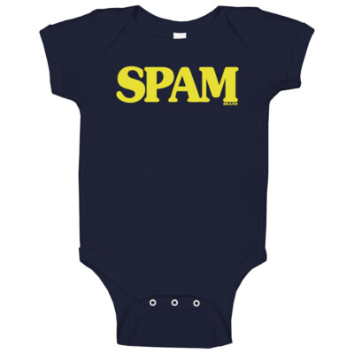 Spam Logo Vintage Label Poster Worn Look Baby One Piece