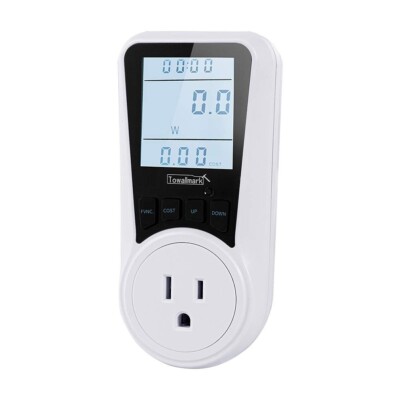 1pc Watt Meter, Electricity Usage Monitor with Big LCD Display + Backlight