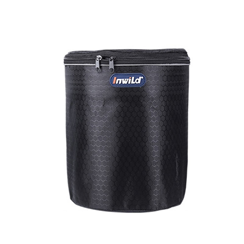 Bike Front Basket Folding Canvas Electric Scooter Basket Removable Bicycle Bag