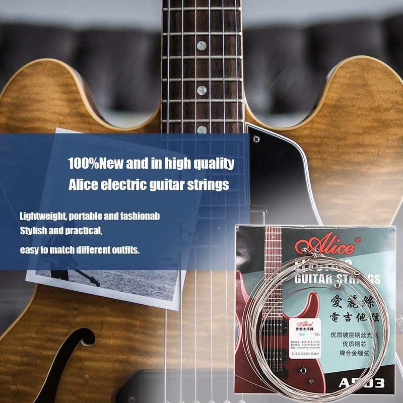 E-Gitarre Stahlsaiten Musikinstrumente Zubehör 1-6 Saitenset