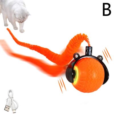 1* Automatic Rolling Ball Smart Cat Dog Toy Electric Pet Selfmoving Kitten new