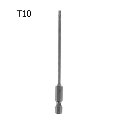 1PC Magnetic Torx Screwdriver Bit 100mm Long T8,T10,T15,T20,T25,T27,T30,T40
