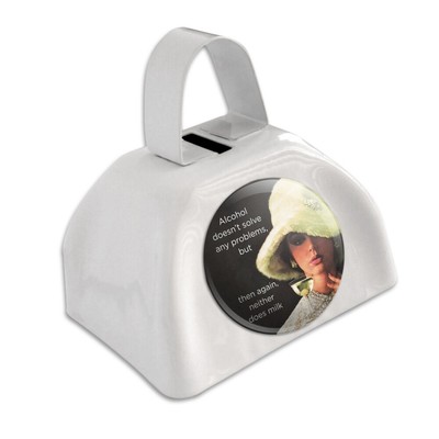 Alcohol Doesn't Solve Problems Milk Cowbell Cow Bell Instrument